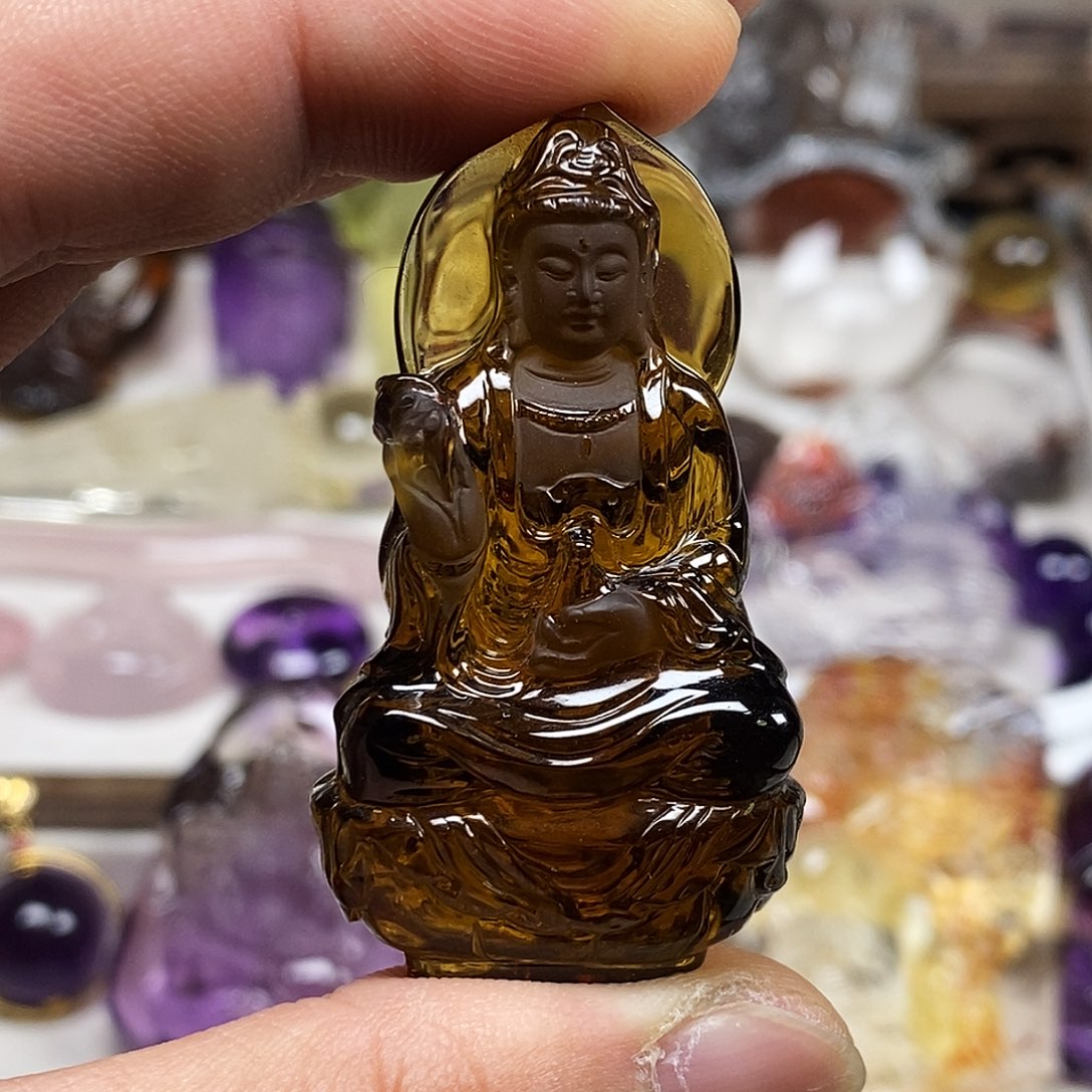 西***基未镶嵌水晶颈饰天然水晶吊坠