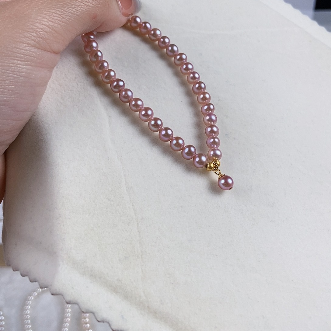 淡水珍珠手绳银S925镶嵌