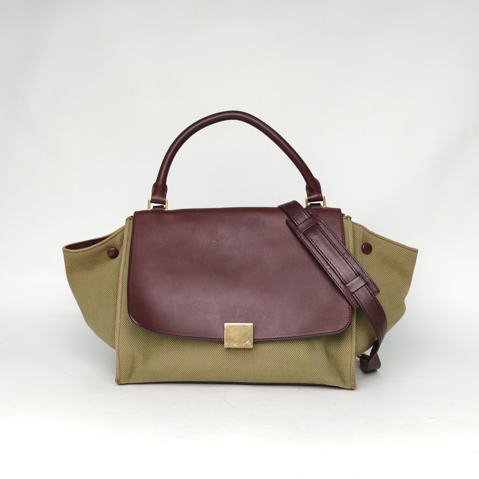 95新 Celine/思琳 小花Jerry活动Trapeze 秋千包 中号 30 拼色