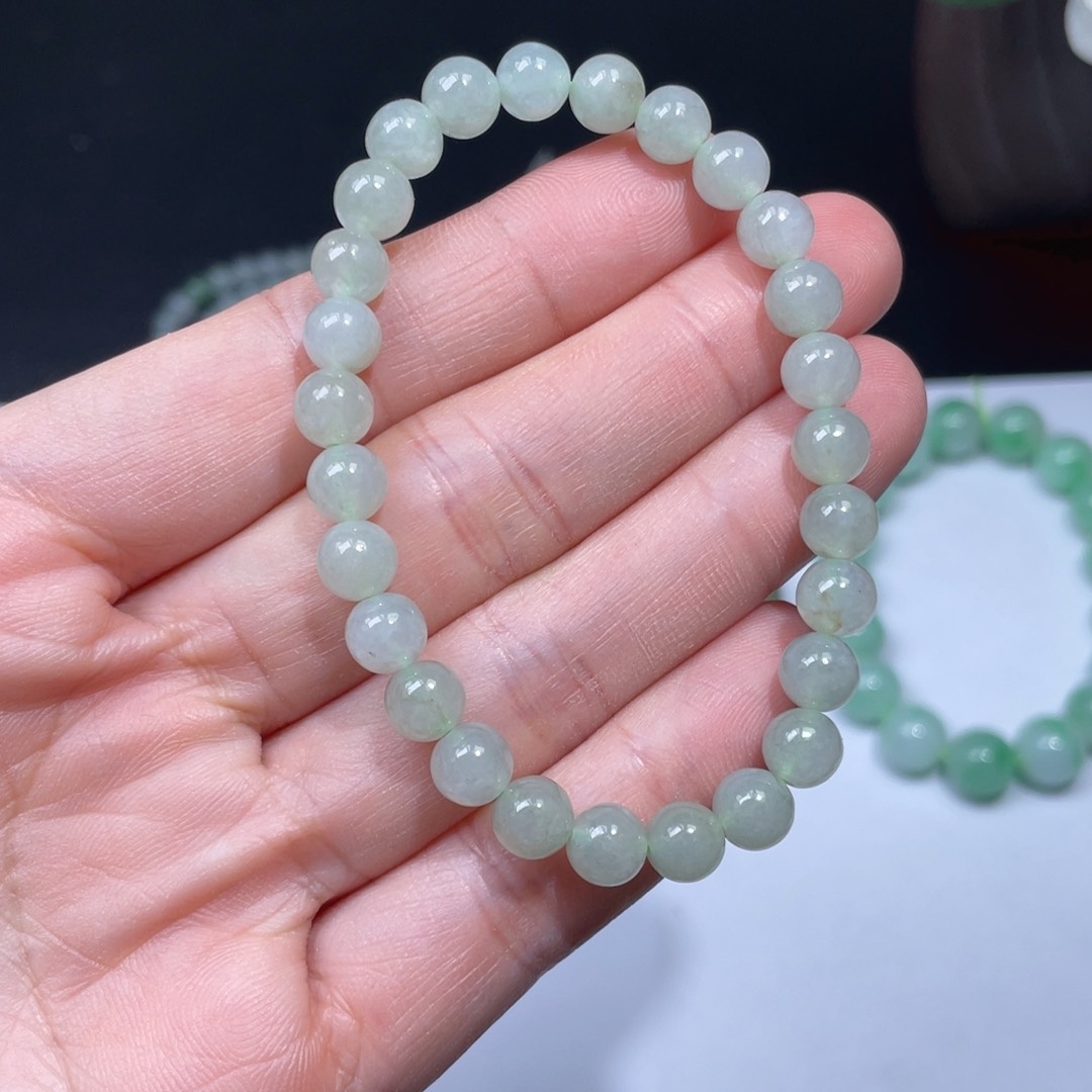 翡翠手链未镶嵌手串