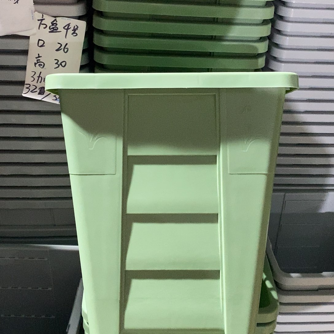 树脂方盆4号果绿色5个无拖