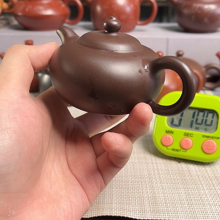 用***5宜兴原矿手工紫砂壶