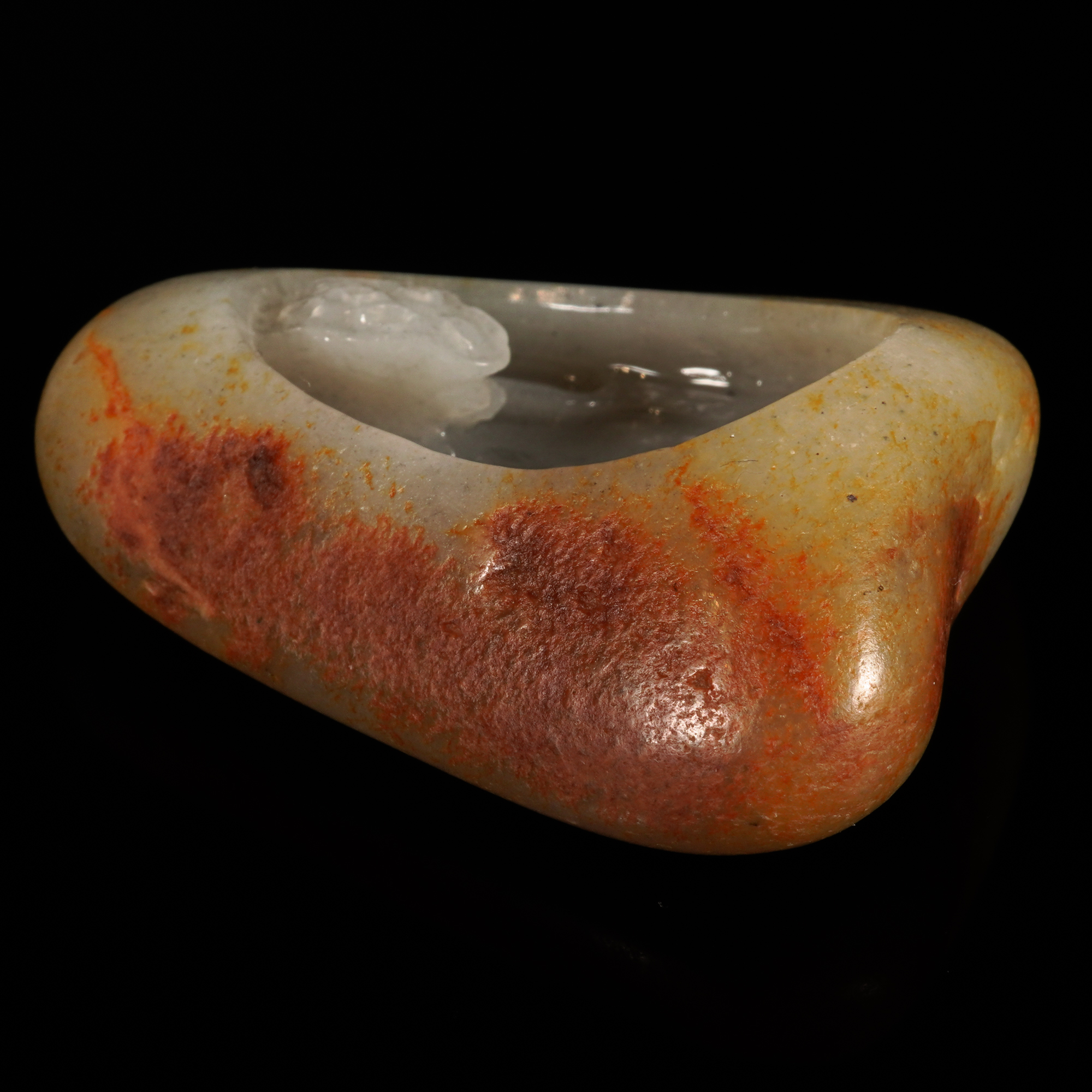 LOT.015和田玉巧雕香插/X2697