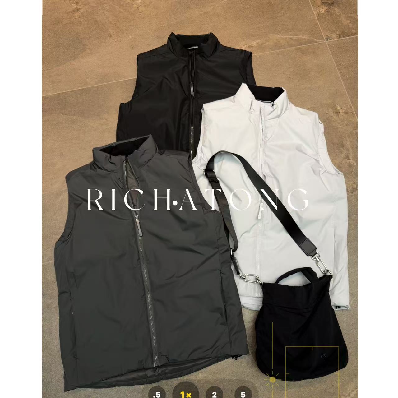 RICH TONG.休闲时尚百搭立领马甲加棉保暖背心外套7475-