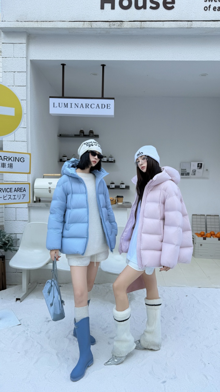 88218 “冬日小调”中长款 90 白鸭绒 羽绒服中长外套