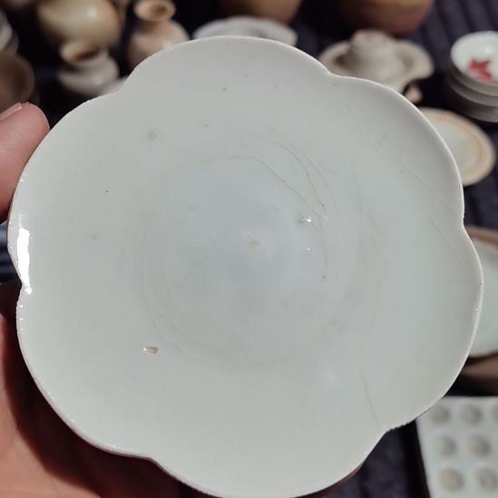 瓷片青花影青杯垫学习标本