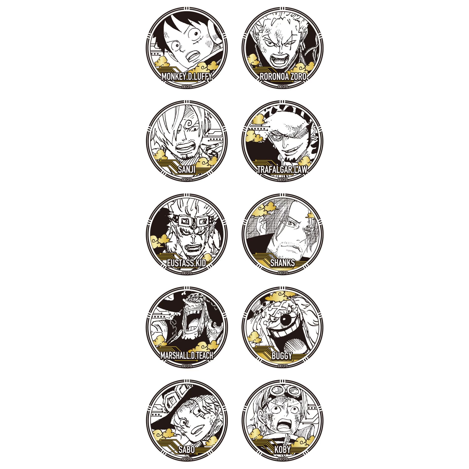 海贼王 雕金吧唧二弹盲抽