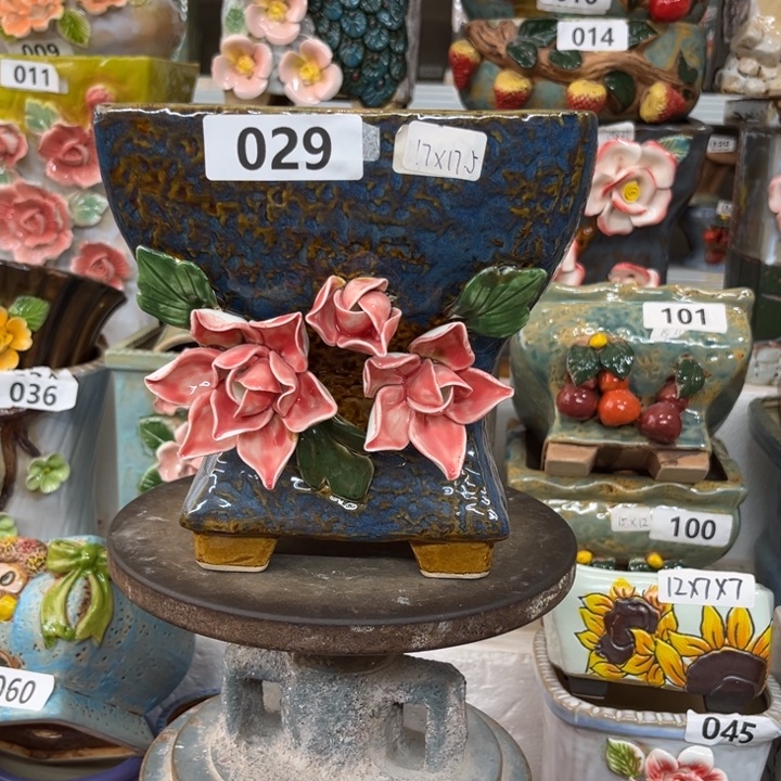 紫砂花盆粗陶材质多肉花盆