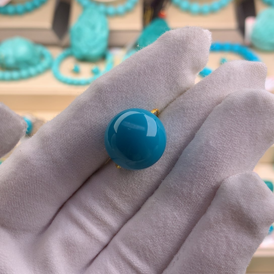 绿松石珠宝奇石未镶嵌15.8