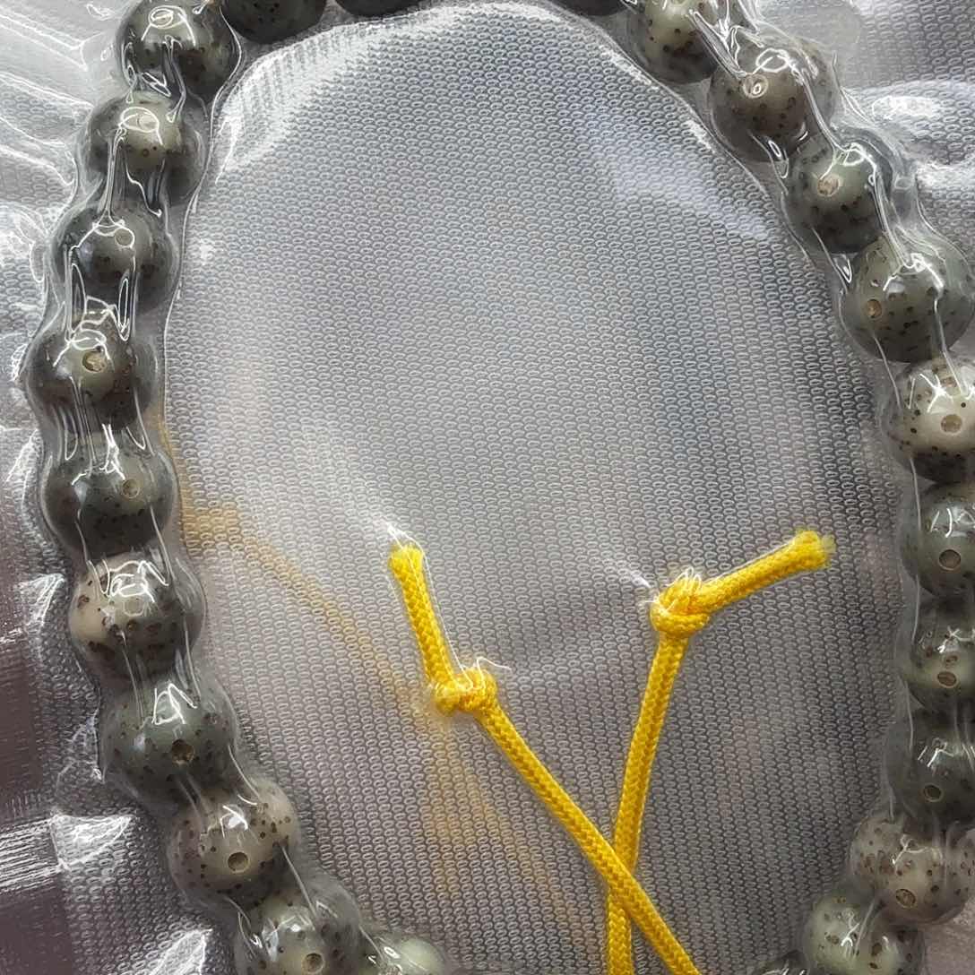 星月菩提手串 98灭火绿星月菩提0.9圆手持