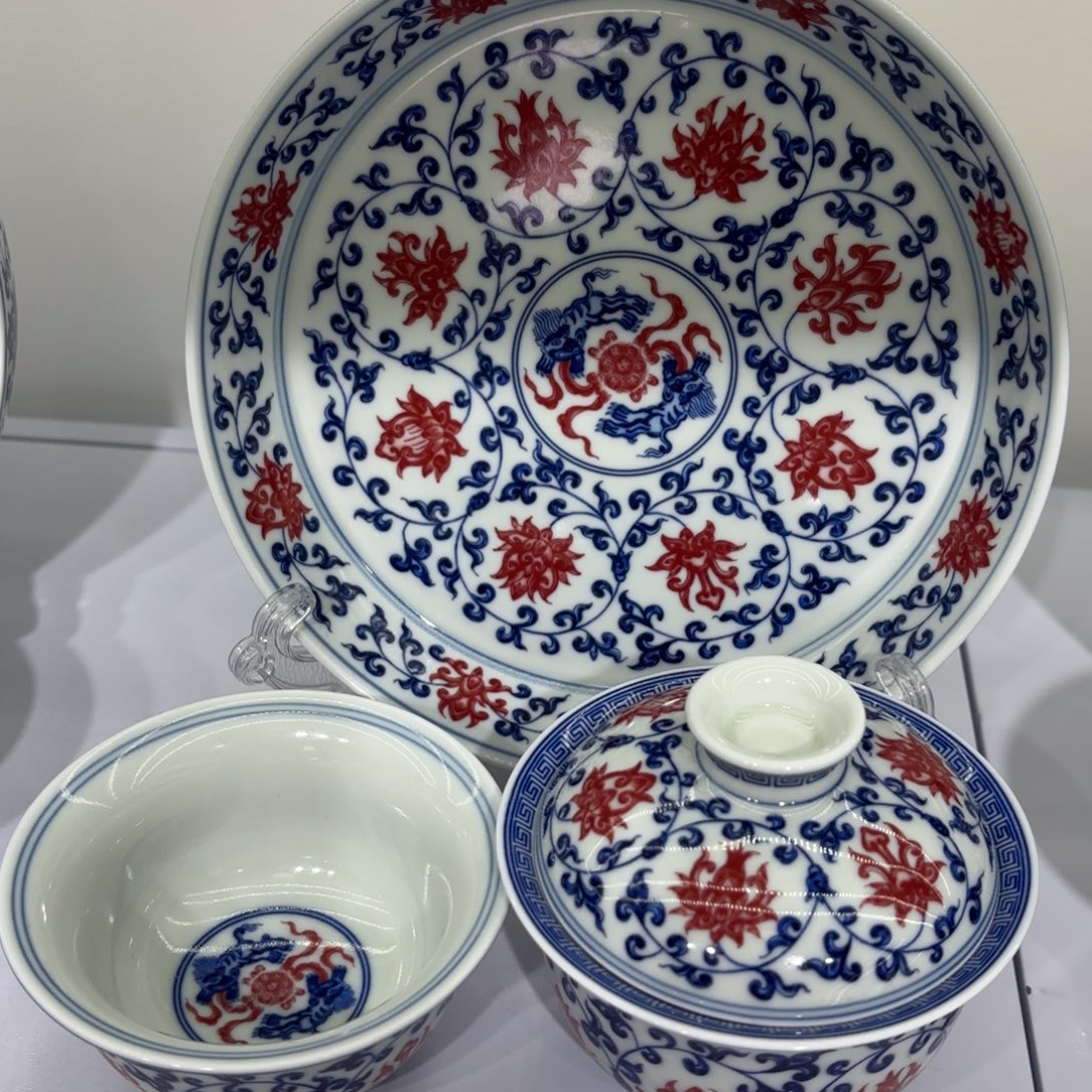 满***满景德镇陶瓷三件套