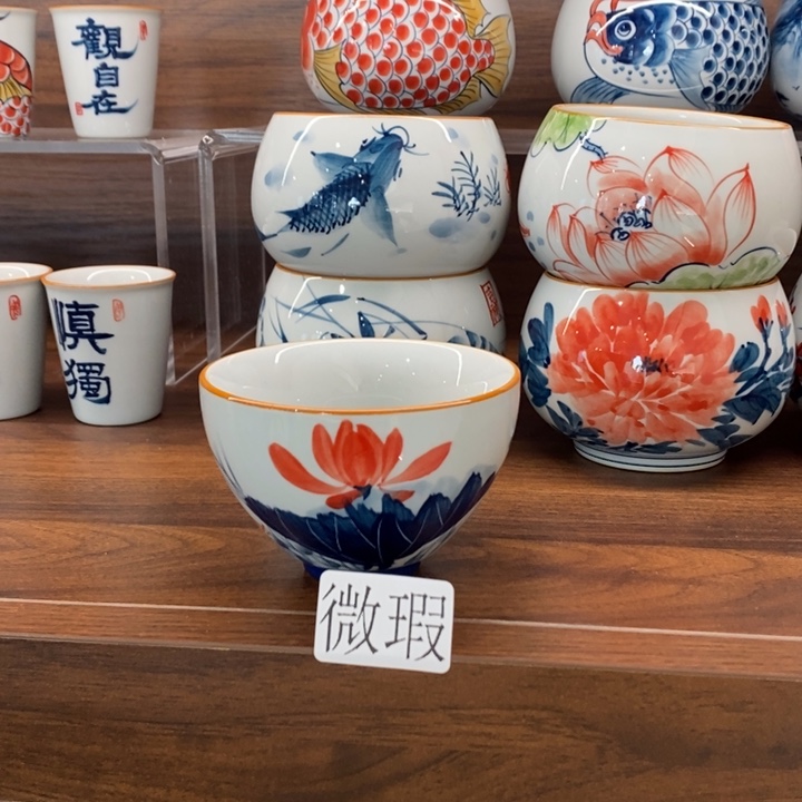 釉下老陶泥手工绘制