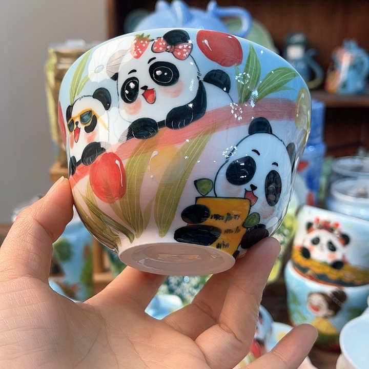 陶景德镇釉下手绘陶瓷 
