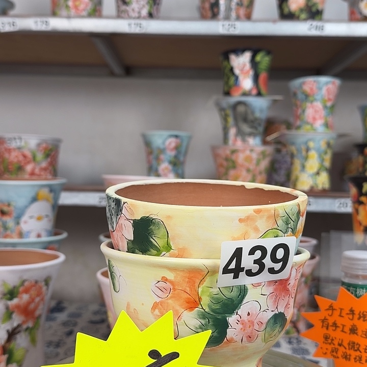 景德镇手绘多肉花盆
