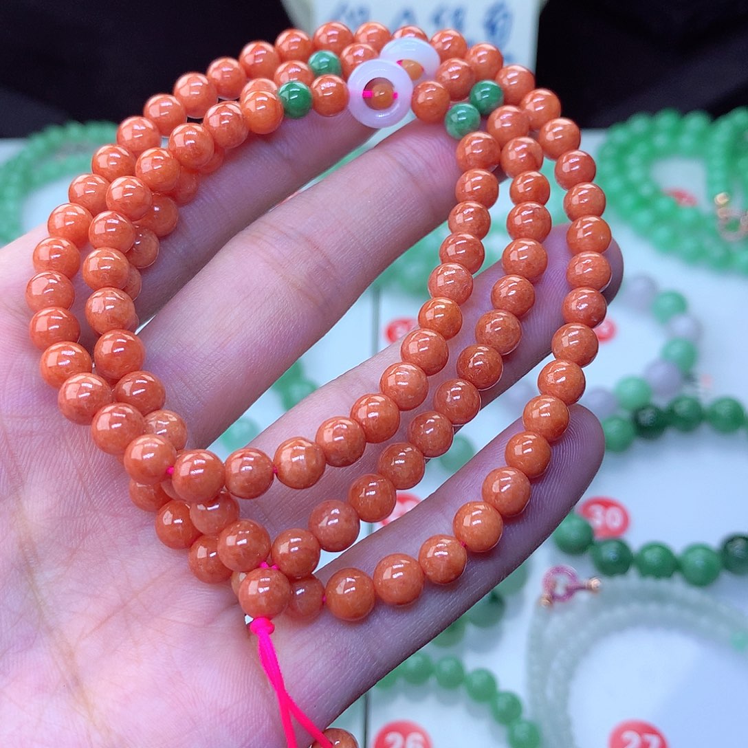 翡翠毛衣链未镶嵌