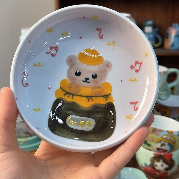 陶景德镇釉下手绘陶瓷 