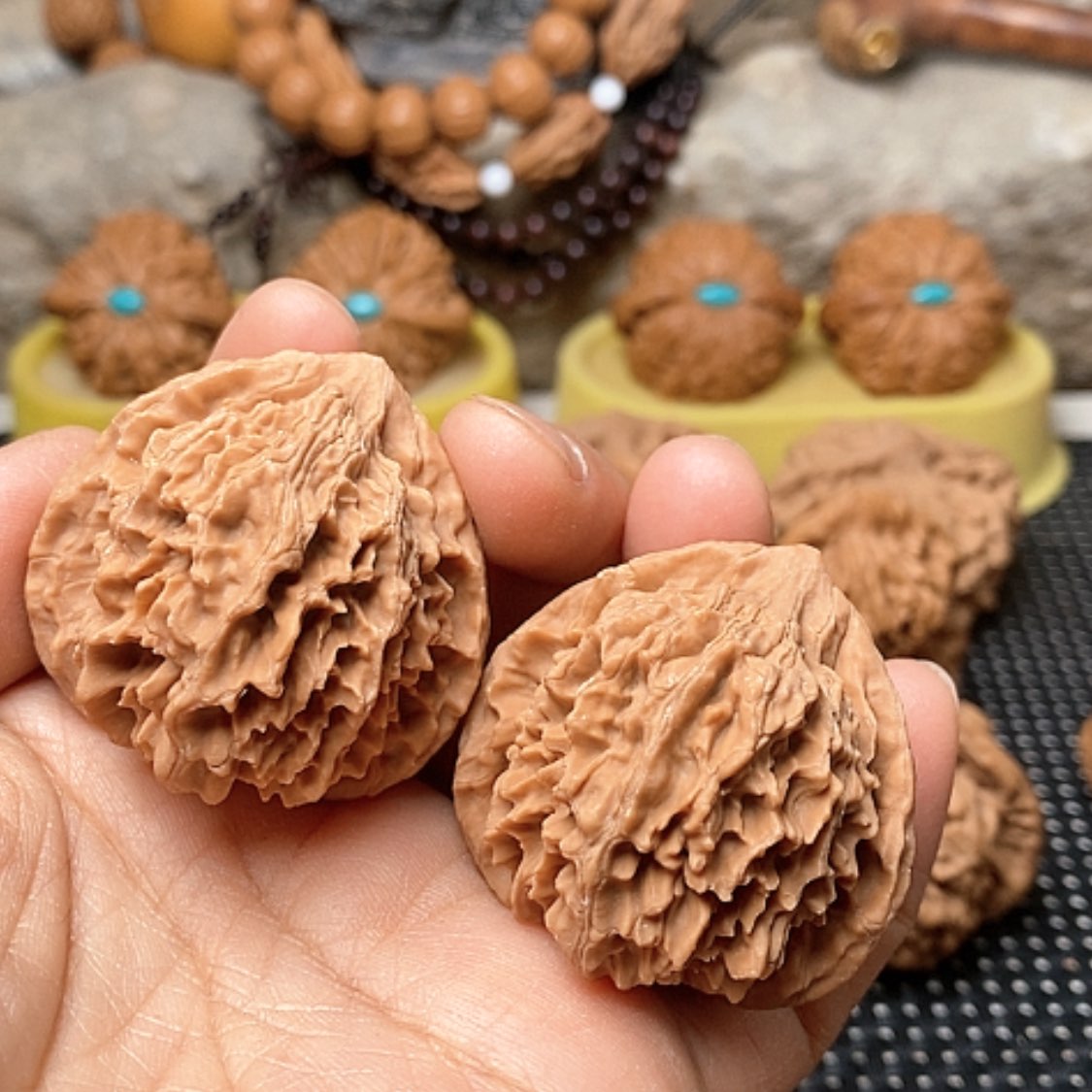 【闪购商品】文玩核桃把件皇冠41