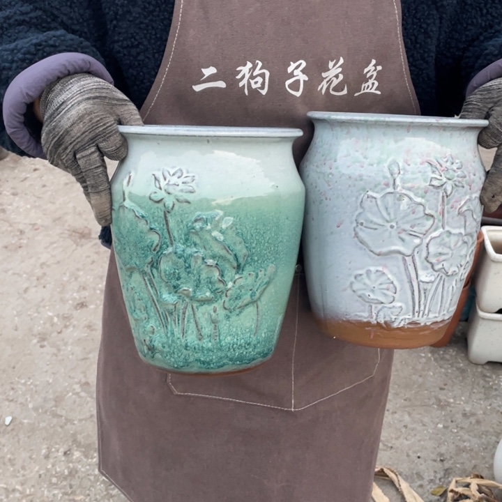 紫砂花盆口18高24正品正品
