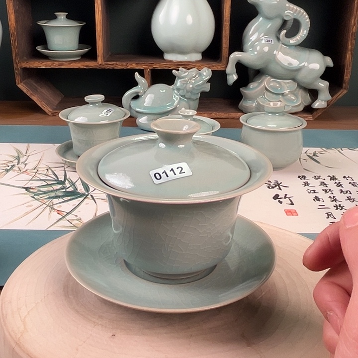 杯0112 青鸾汝瓷汝州发货