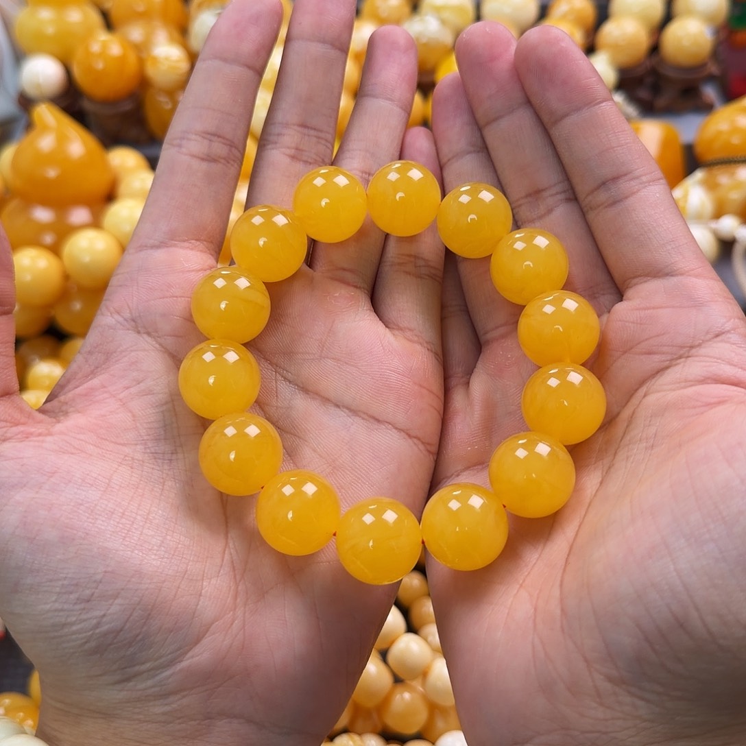 琥珀未镶嵌珠宝奇石17mm同料