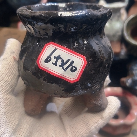 红陶粗陶花盆手工