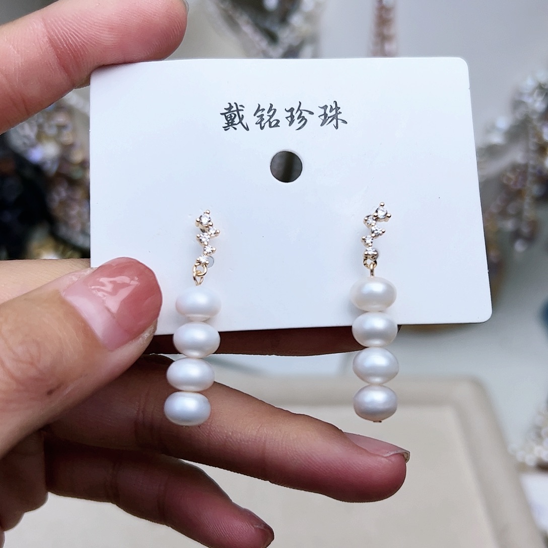 淡水珍珠颈饰银S925镶嵌