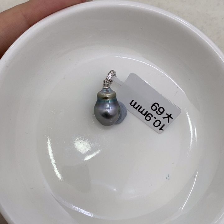 海水珍珠裸珠F*大溪地10.9 不退换 利