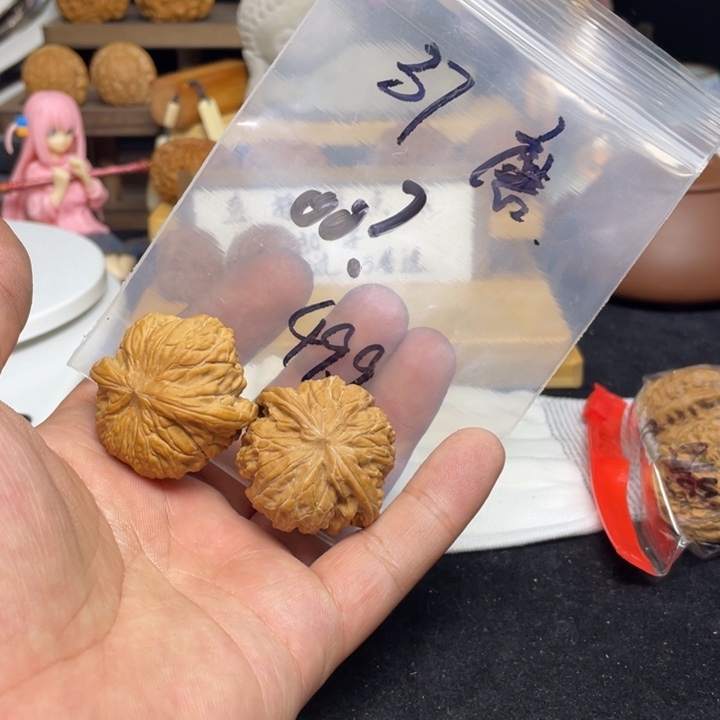 文玩核桃把件。***？磨盘