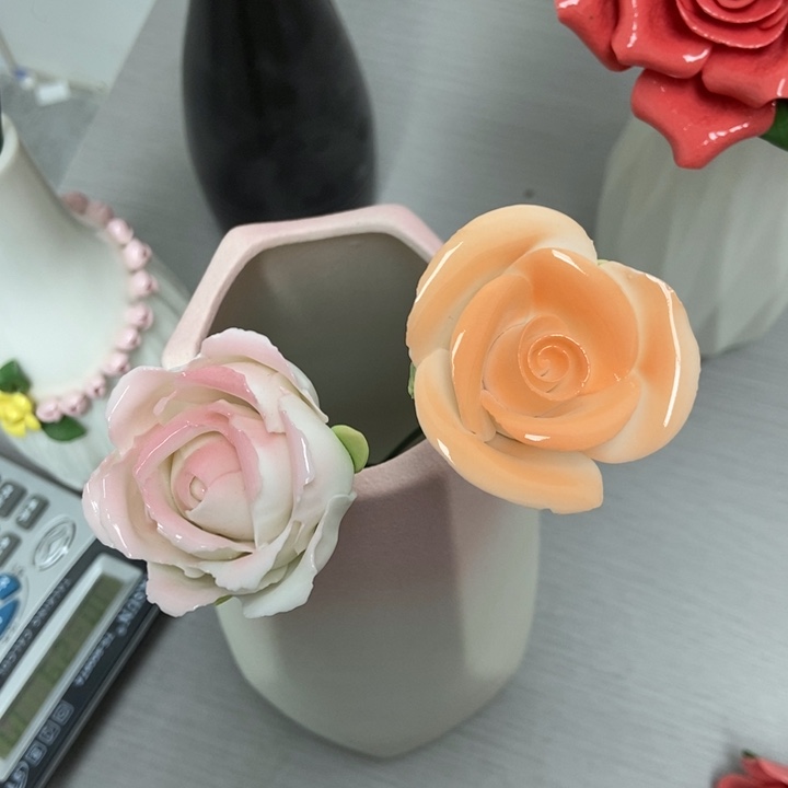 陶瓷手工制作陶瓷花