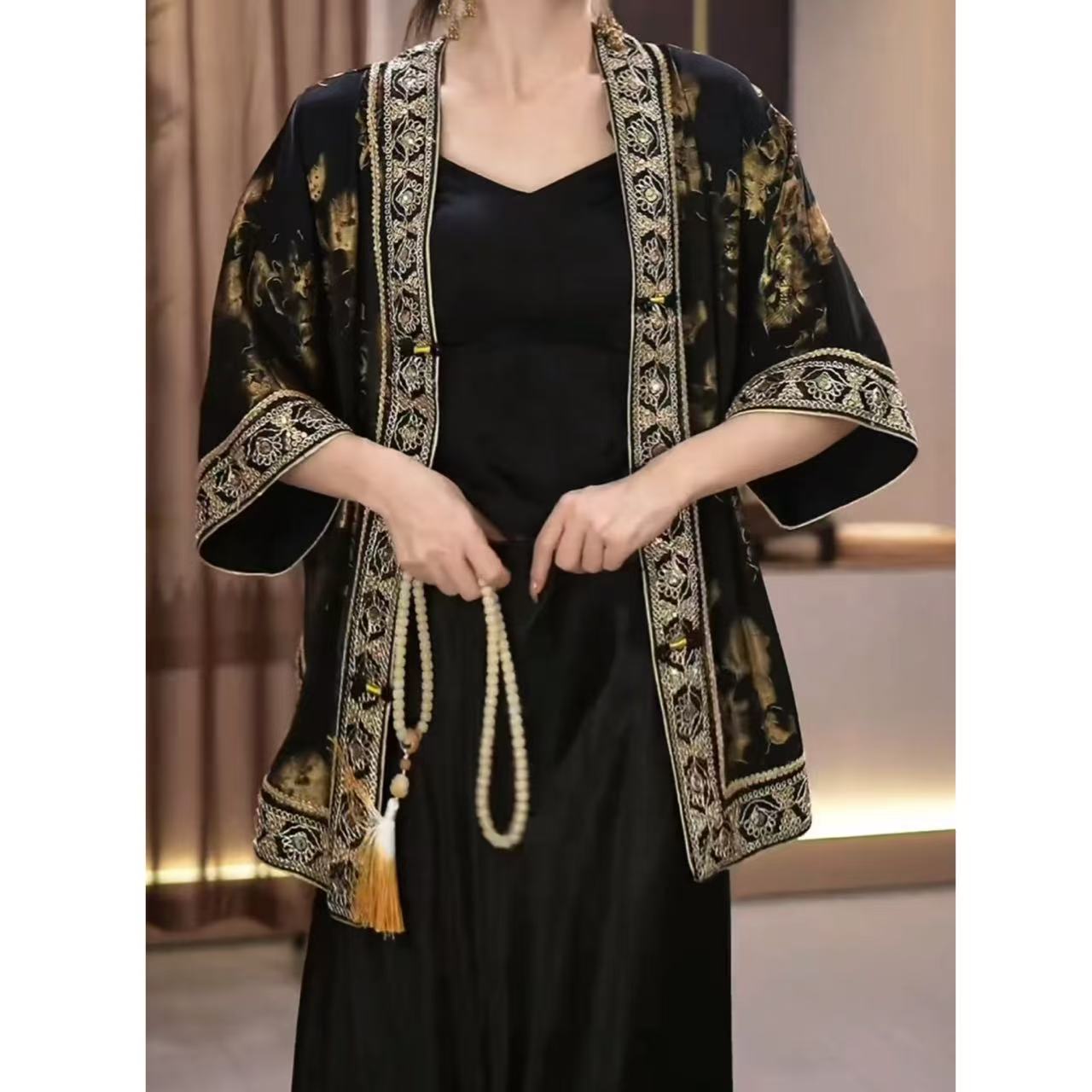 【芊泽】夏季新款国风宽松上衣-1041-115