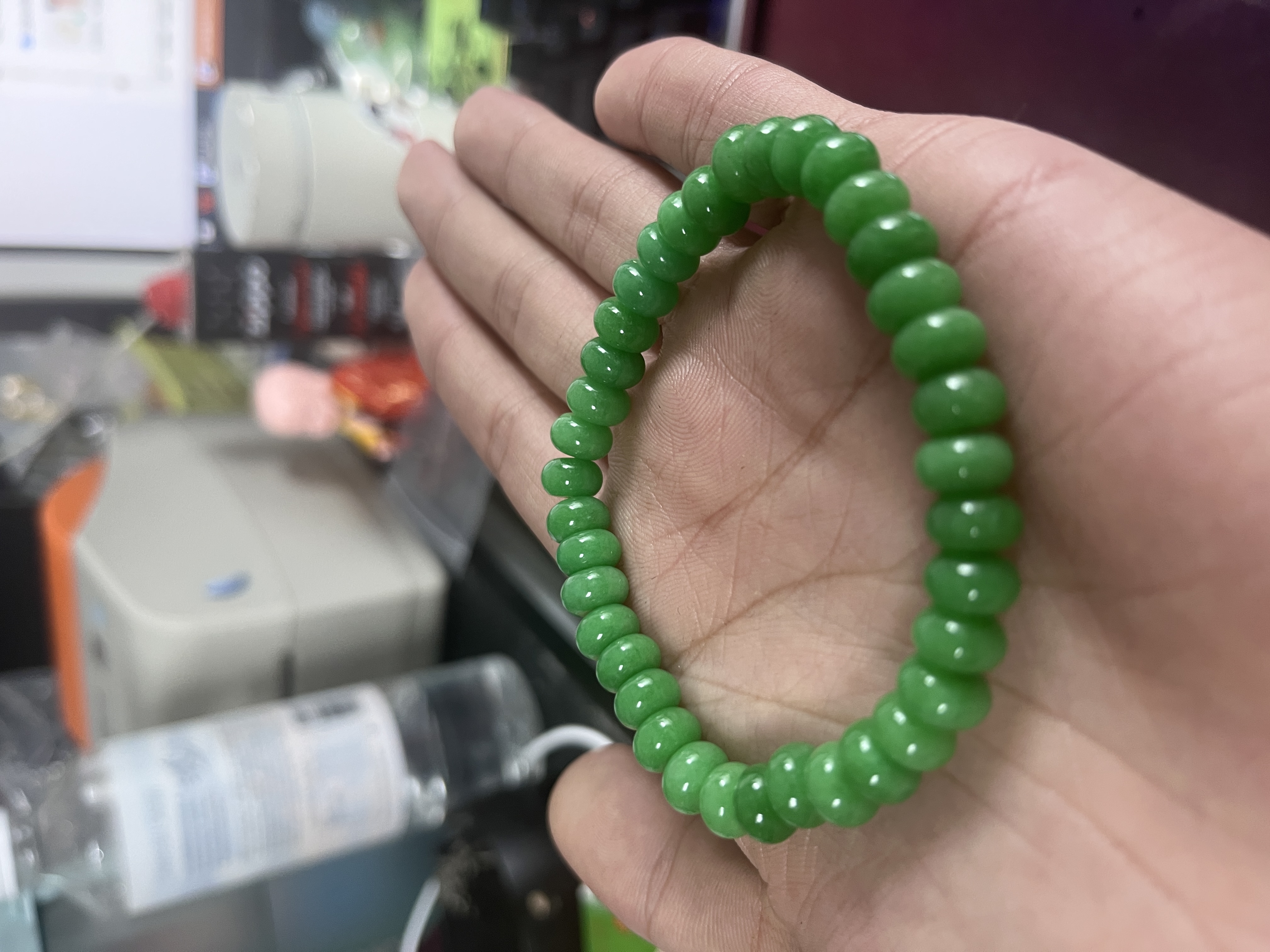 澳洲绿8M算盘珠手串时尚百搭女款-704AL20