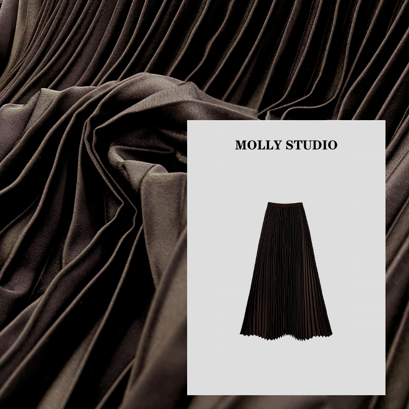 【罗曼故事】Molly 百搭气质显瘦轻奢重工设计感 半身裙 M2530191