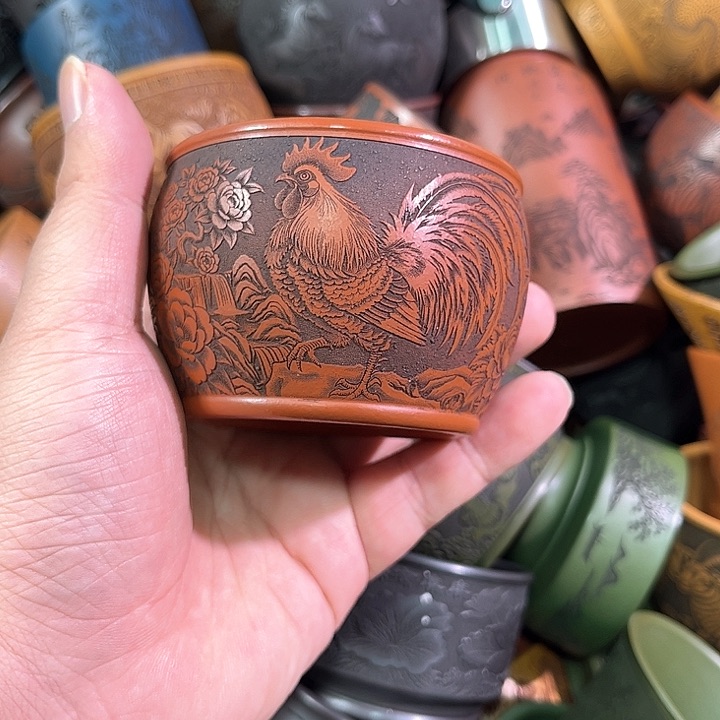 茶杯紫砂全手工紫砂主人杯