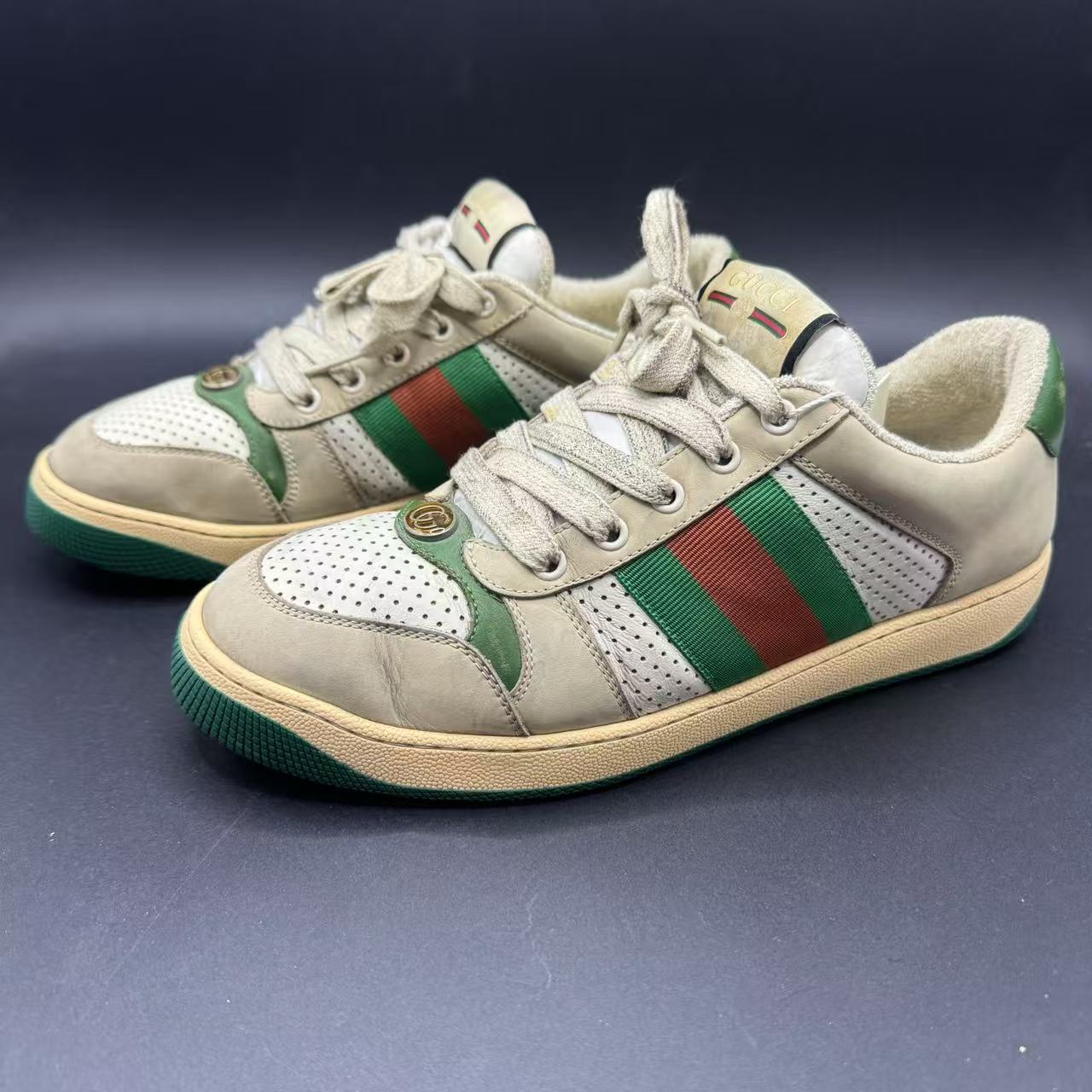 GUCCI/古驰男士绿尾脏脏鞋41码xh046
