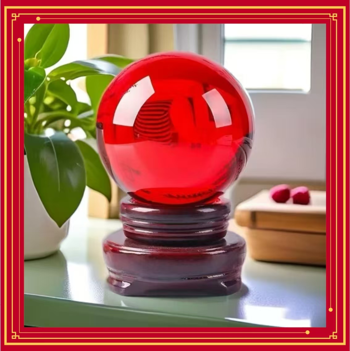 {老师推荐}水晶球居家办公室及卧室摆件