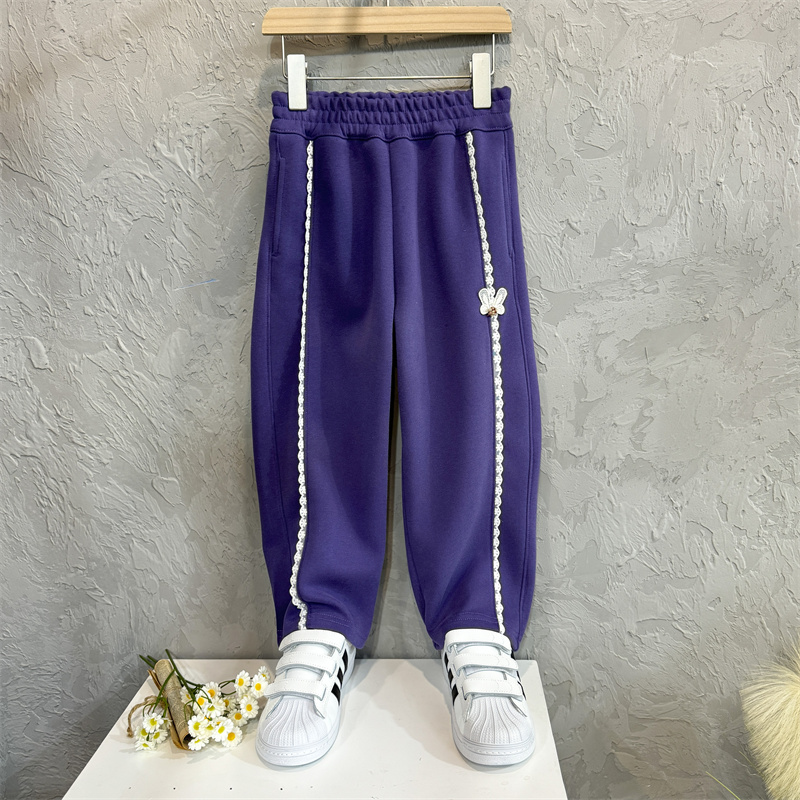 女童花边裤子童装长裤童裤