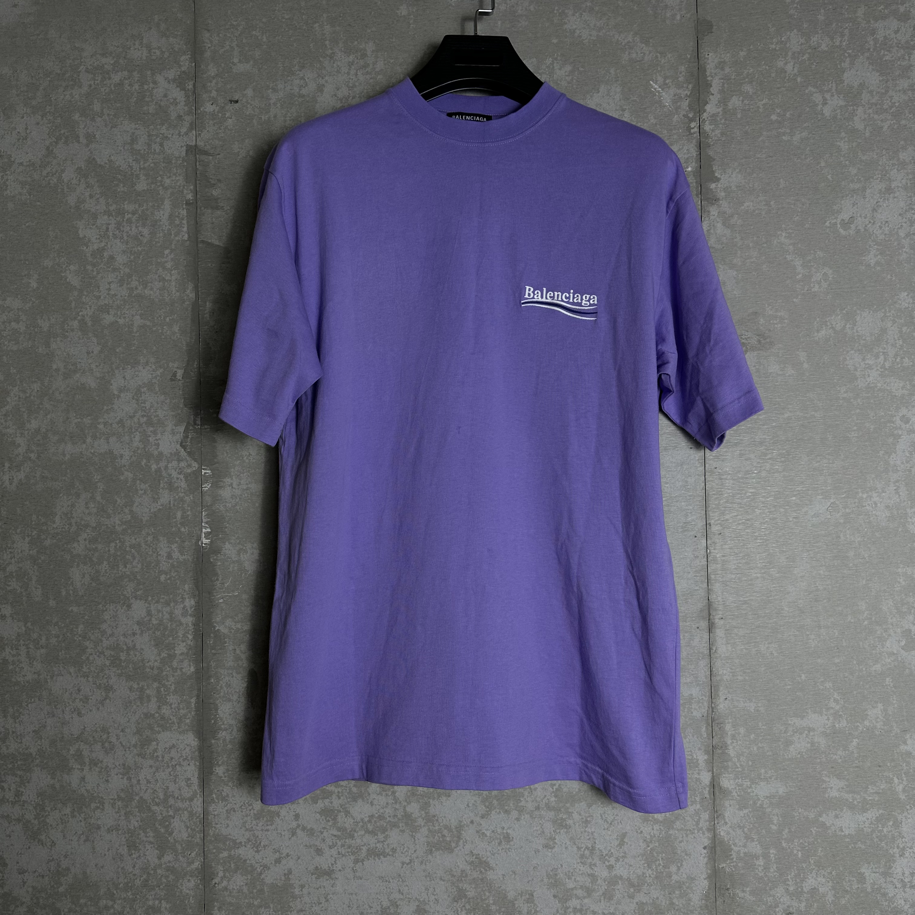 未使用 Balenciaga/巴黎世家 xs*1/巴黎世家紫色可乐短袖/11194