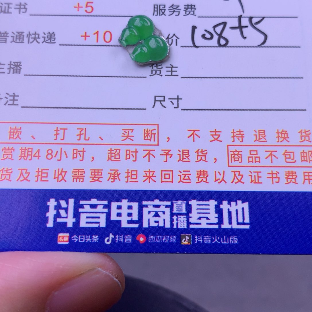 翡翠颈饰未镶嵌✨****米