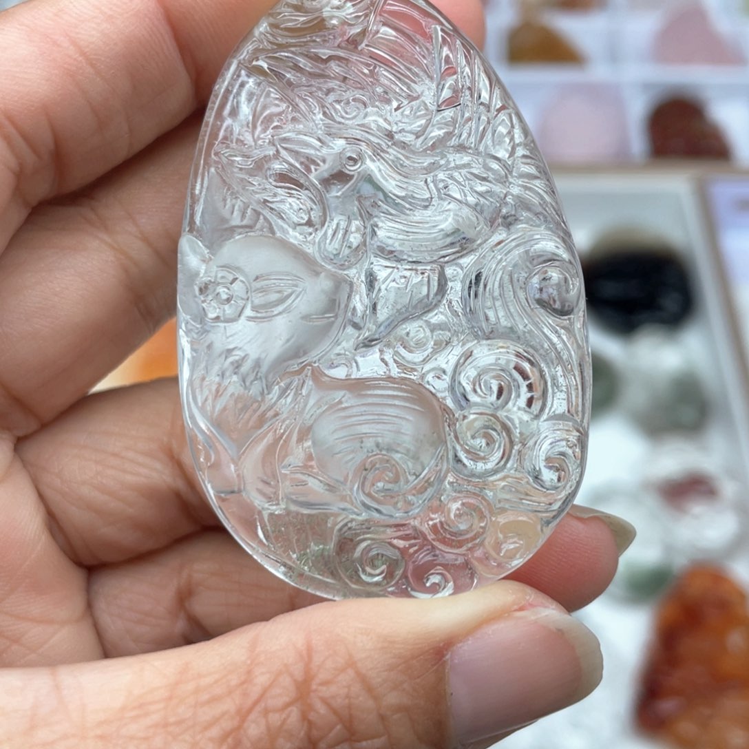 水晶吊坠(不含链)未镶嵌懒****觉