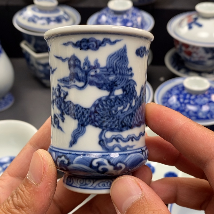 【闪购商品】景德镇青花主人杯