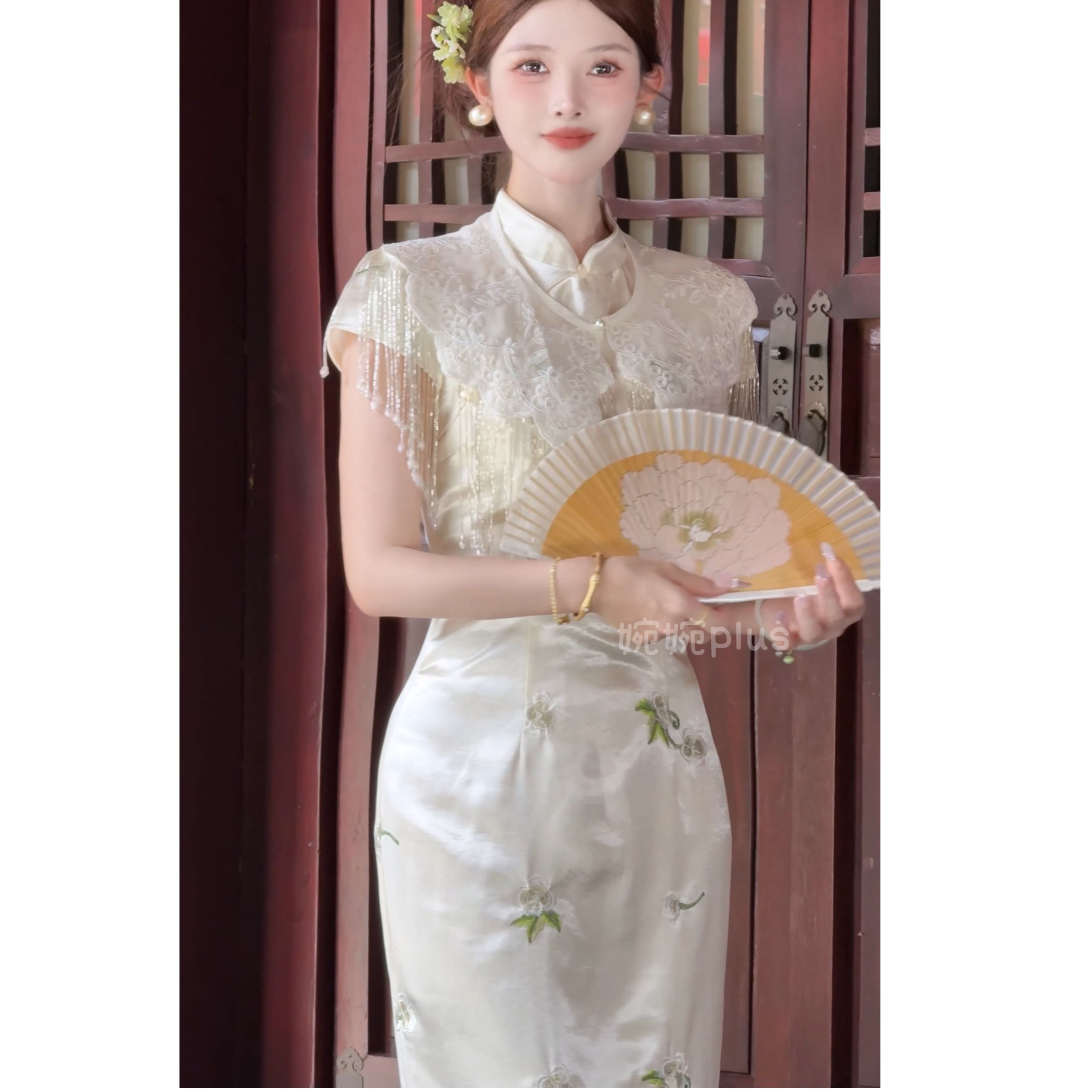 【婉婉定制】【春华】连衣裙CDW5LYQ7563A蕾丝气质小个子夏季复古法式
