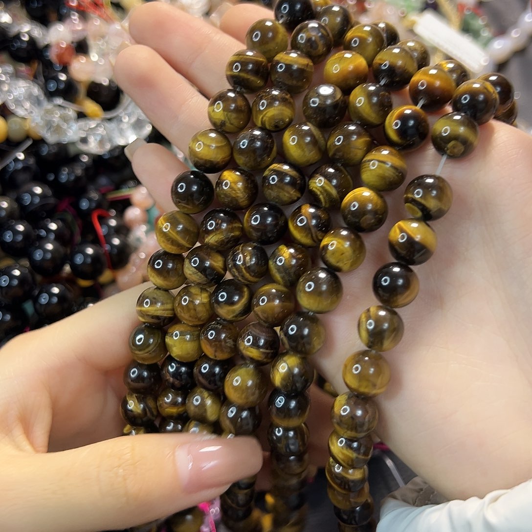 玛瑙/玉髓合金珠宝半成品虎眼卡10一条