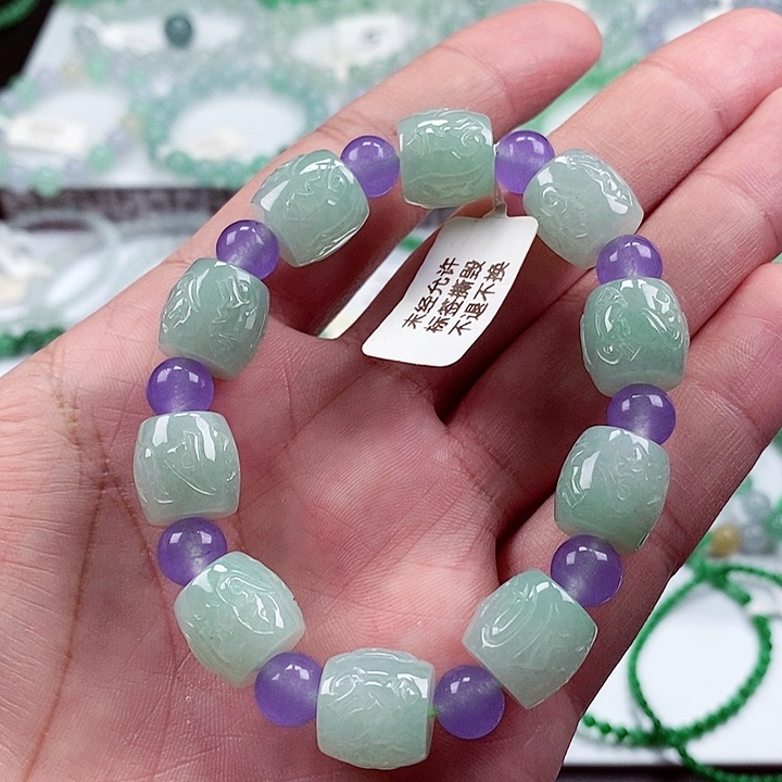 翡翠手链未镶嵌，