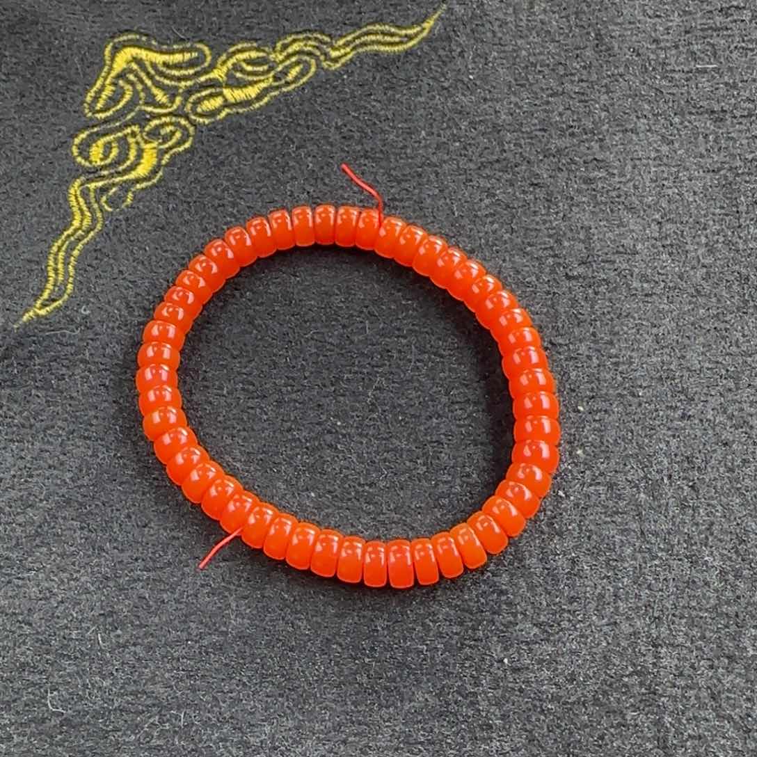 南红玛瑙福利款7.3mm直切药片单圈未镶嵌