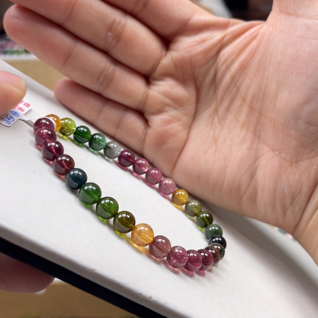 手串未镶嵌碧玺6.5mmmmmmmmmmmmmmmmmm