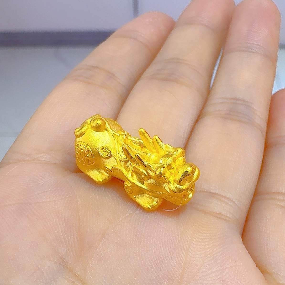 足金钱币小貔貅1.65克