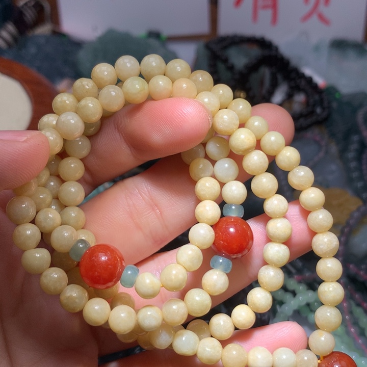 翡翠颈饰未镶嵌保真天然A货翡翠