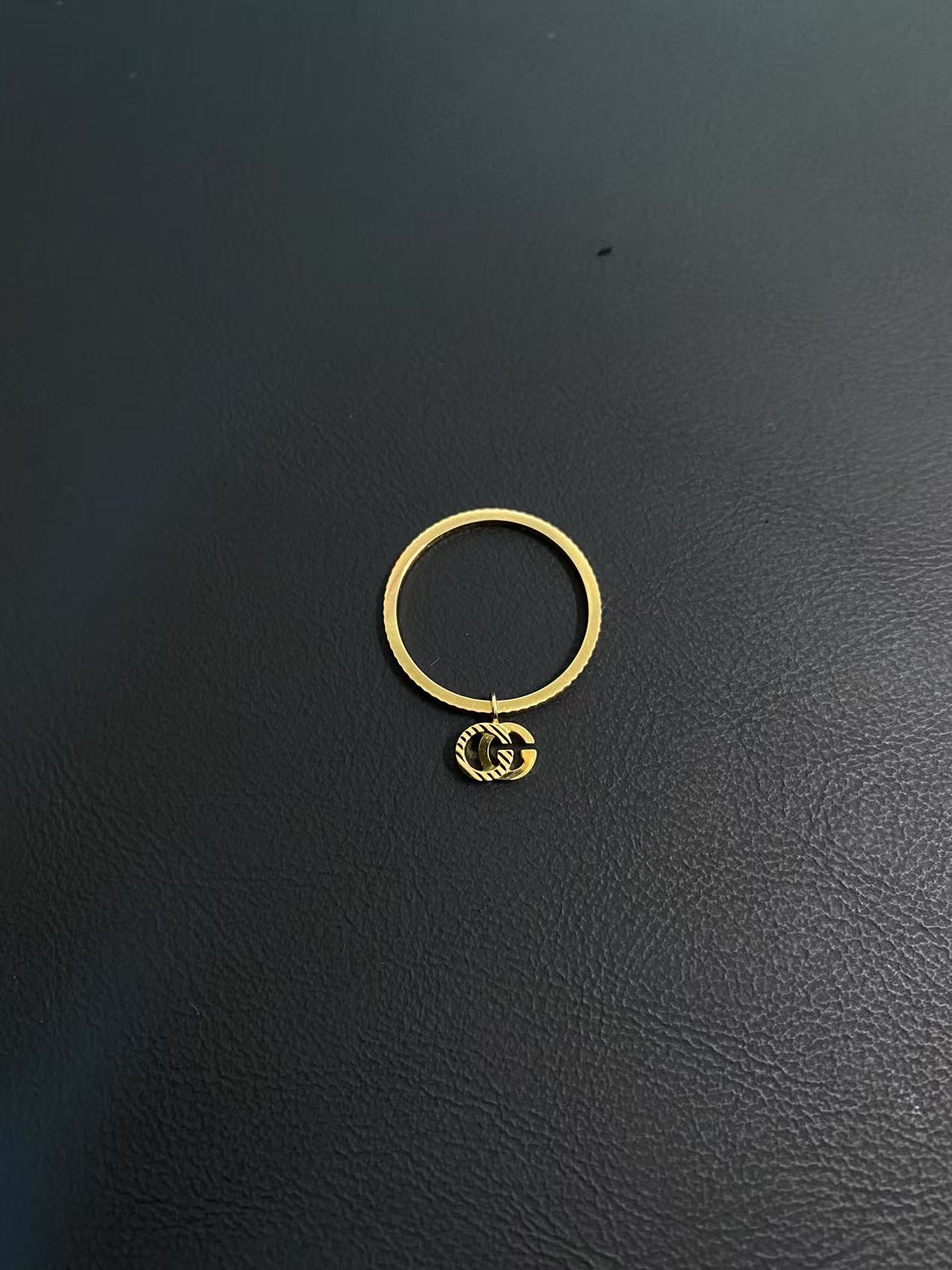 99新 GUCCI/古驰 GUCCI古驰  双G戒指