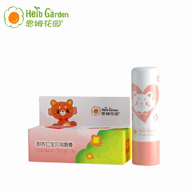 恩姆花园 甜杏仁宝宝保湿滋润润唇膏小孩护唇膏 4g/支