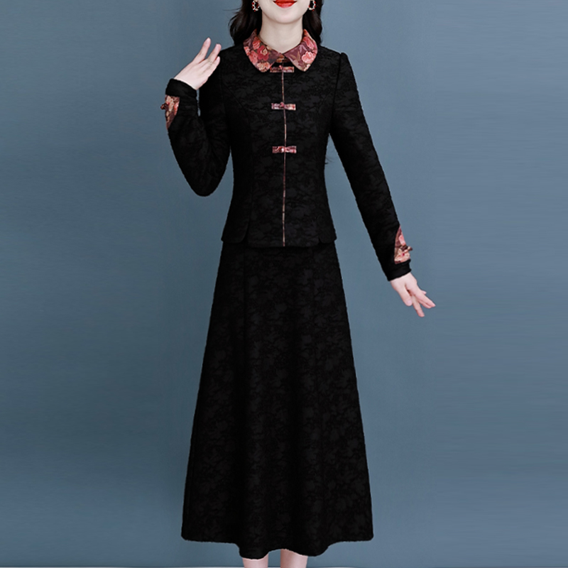 【连衣裙】24031梦晚春季气质时尚优雅大气休闲收腰显瘦连衣裙-ASJ